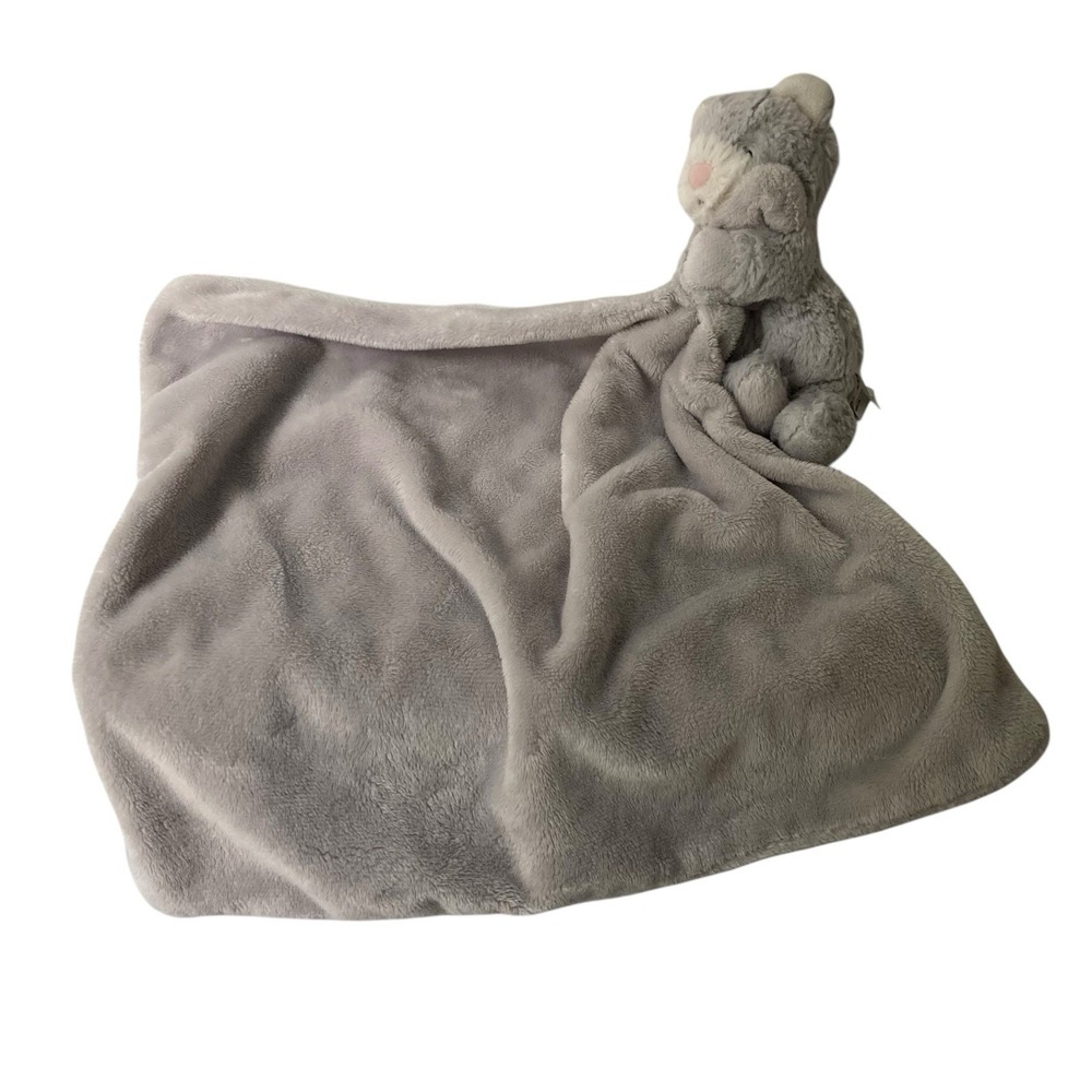 Little Jellycat London Gray Kitty Cat Lovey Baby Security Blanket JCINC2443 - Picture 5 of 12
